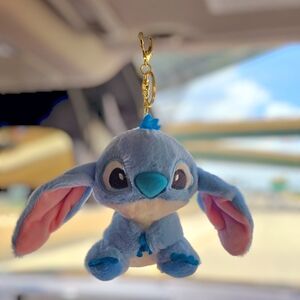 NWOT Blue Stitch Plush Keychain With Free Surprise Gift
